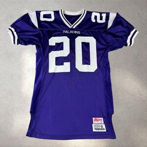 Vintage Furman Paladins Team Issue Football Jersey #20 90s USA 44 SOCON Signed